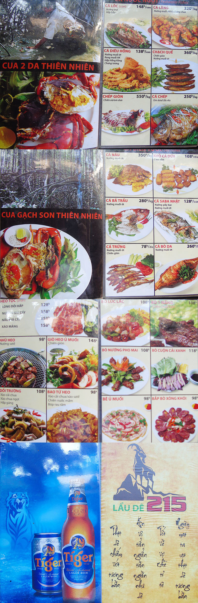 Menu Út Cà Mau - Điện Biên Phủ 1 