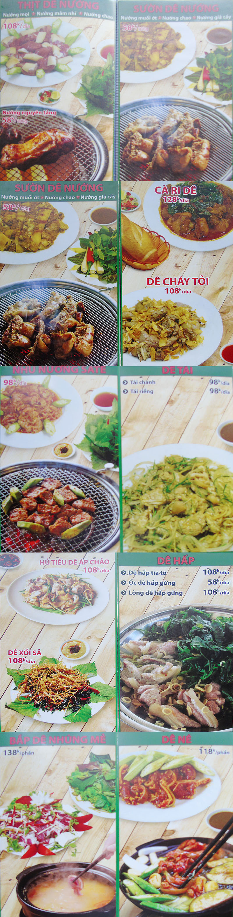 Menu Út Cà Mau - Điện Biên Phủ 2 