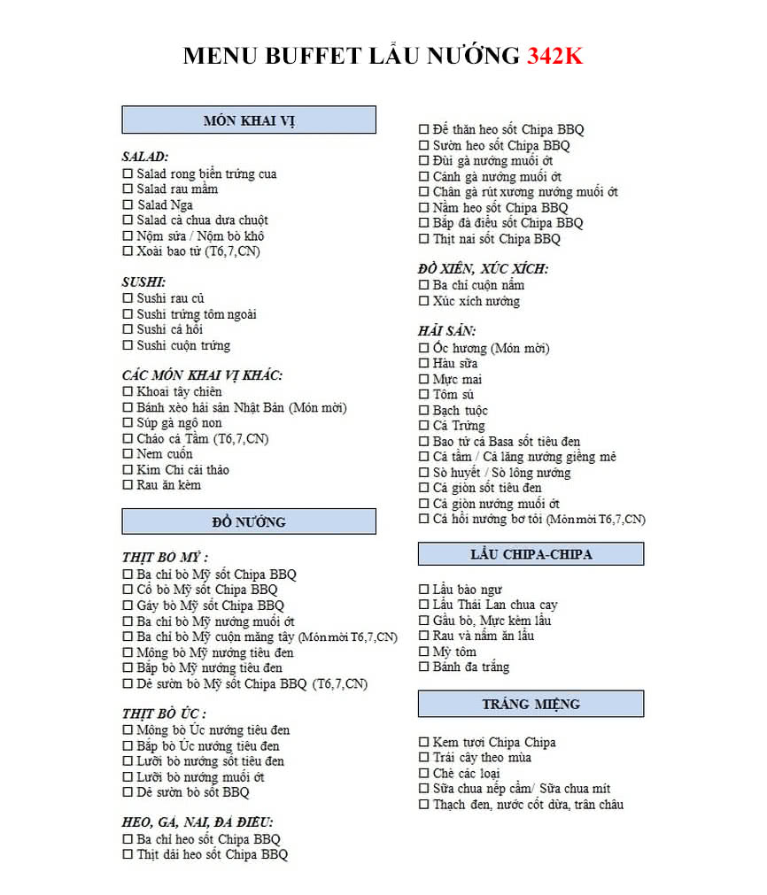 Menu Chipa Chipa BBQ 1 