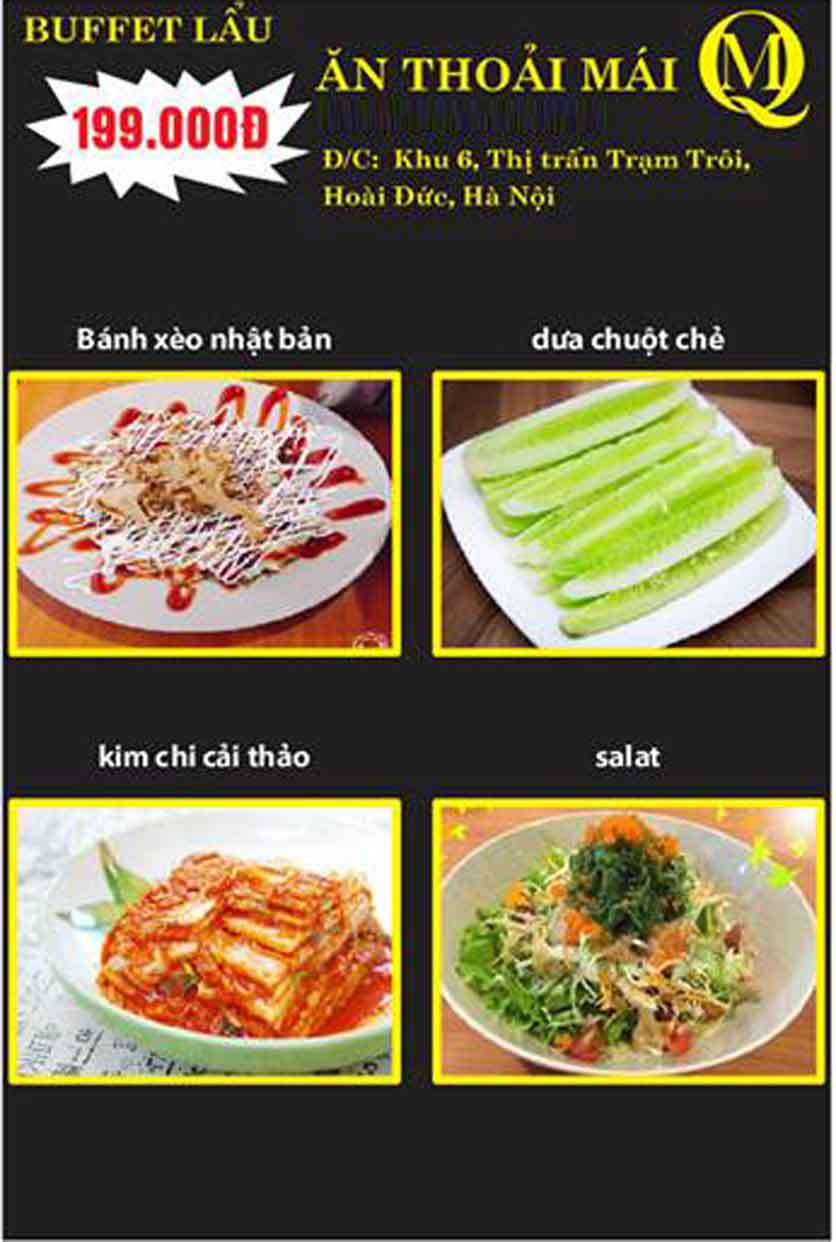 Menu Koishi BBQ - Đại Từ 6