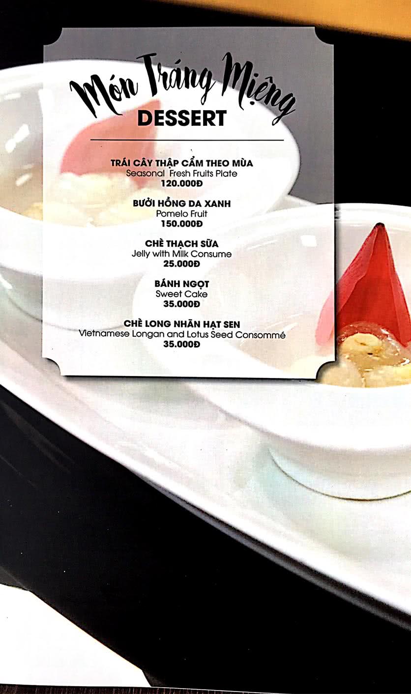 Menu Nhà Hàng Hải Sản KB 19 