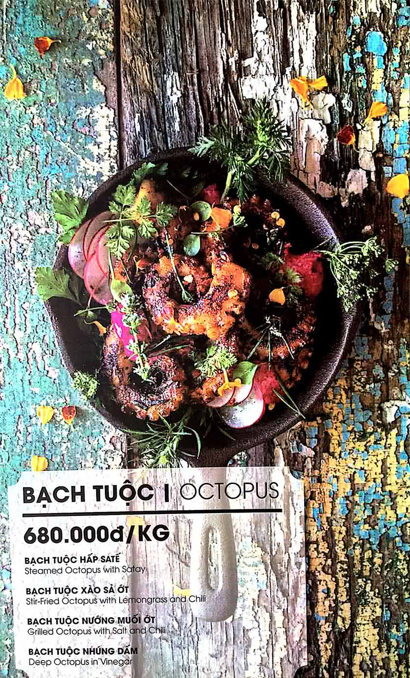 Menu Nhà Hàng Hải Sản KB 6 