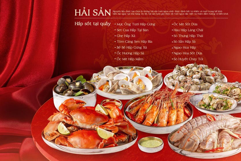 Menu Buffet Hải sản & Dimsum Cửu Vân Long – TTTM Discovery Complex 1 