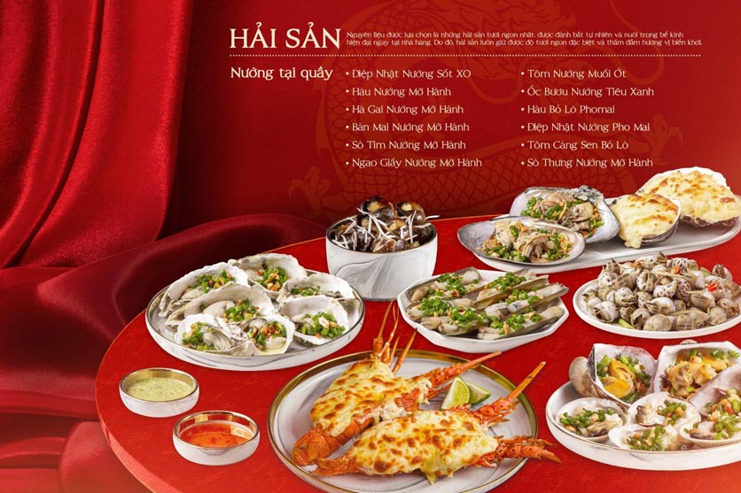 Menu Buffet Hải sản & Dimsum Cửu Vân Long – TTTM Discovery Complex 2 