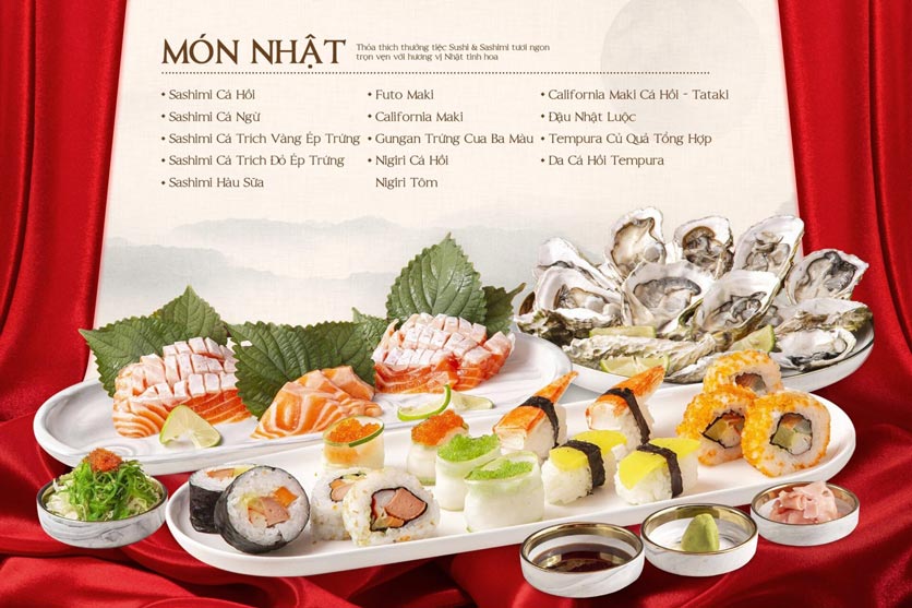 Menu Buffet Hải sản & Dimsum Cửu Vân Long – TTTM Discovery Complex 3 