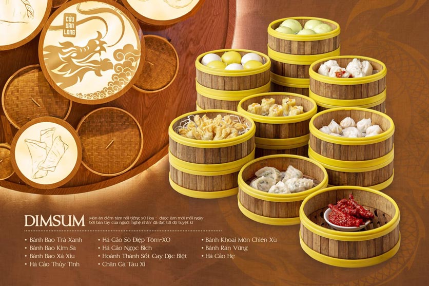 Menu Buffet Hải sản & Dimsum Cửu Vân Long – TTTM Discovery Complex 4 