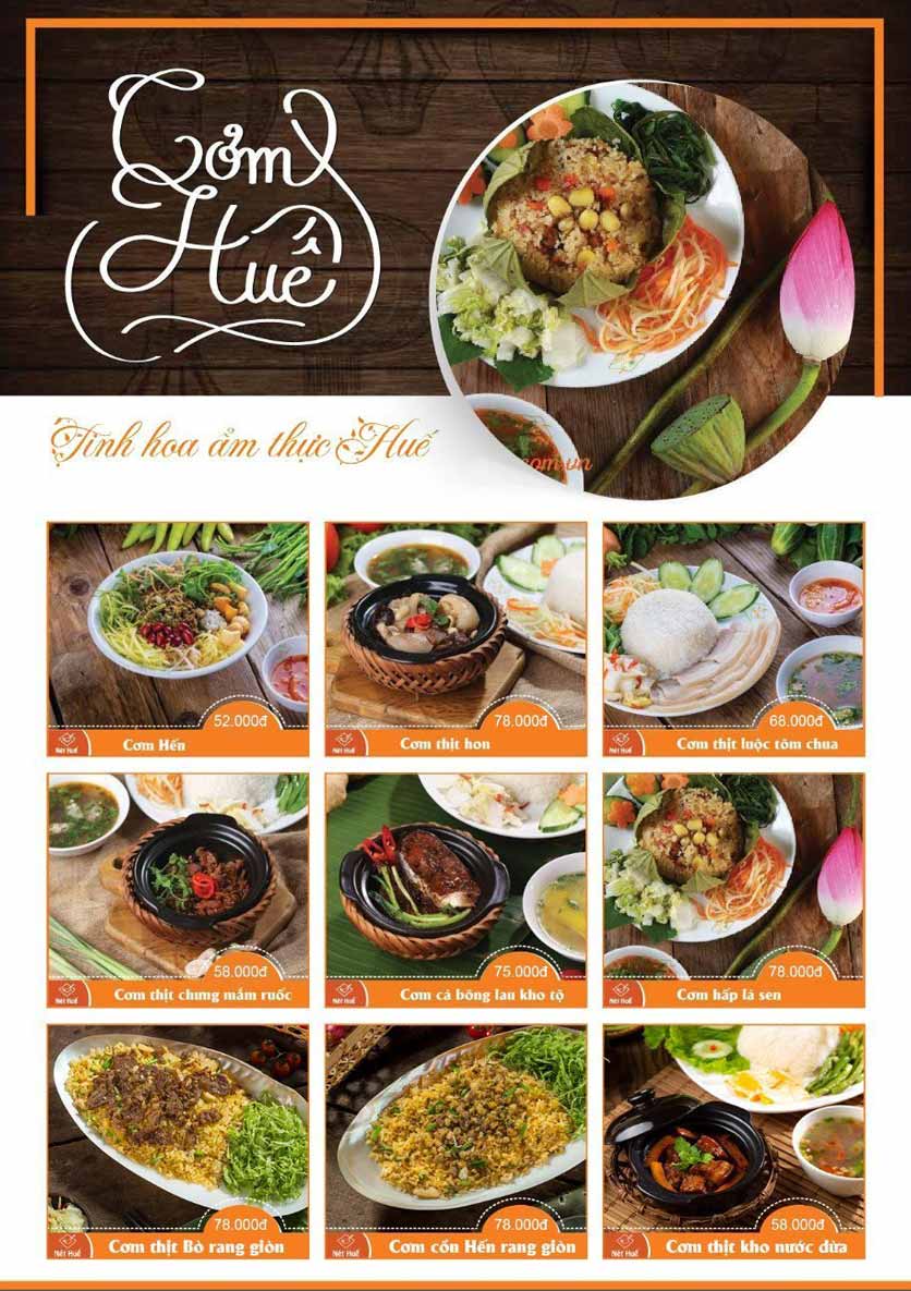 Menu Nét Huế - Aeon Mall Hà Đông 1 