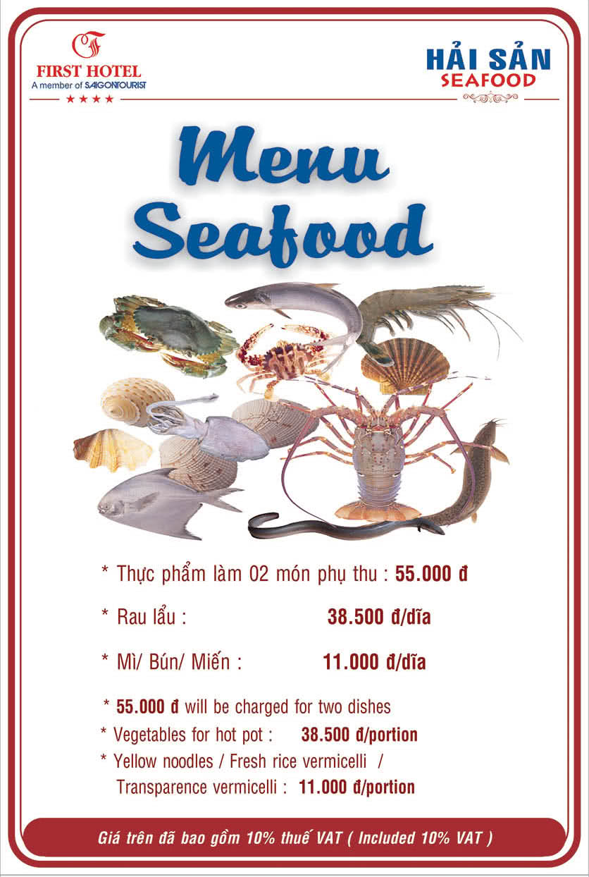 Menu Hoa Viên Đệ Nhất - Hoàng Việt 7 