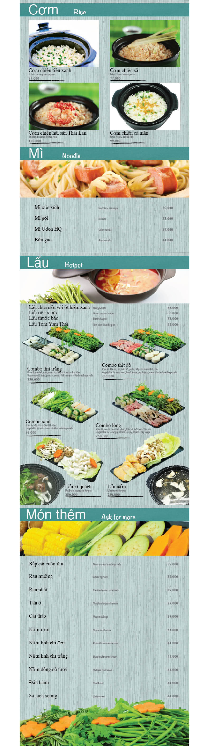 Menu Rơm BBQ 6