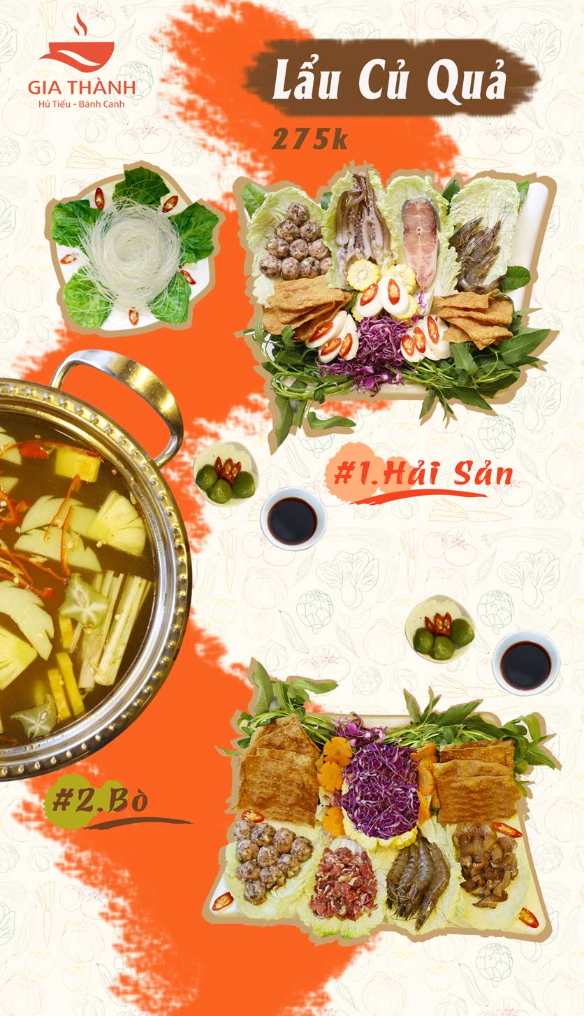 Menu Gia Thành - Hủ tiếu, bánh canh 3 