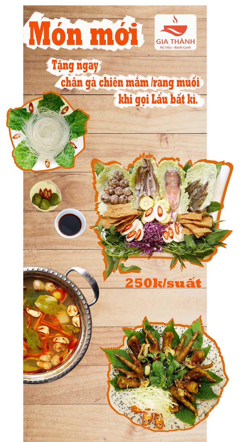 Menu Gia Thành - Hủ tiếu, bánh canh 5 