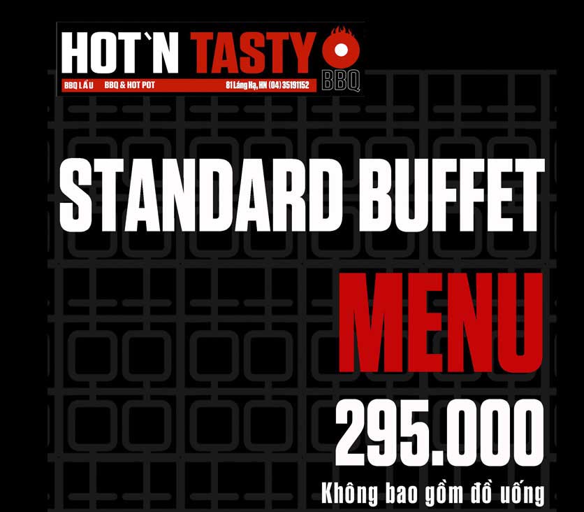 Menu Hot N Tasty - Giảng Võ 3 