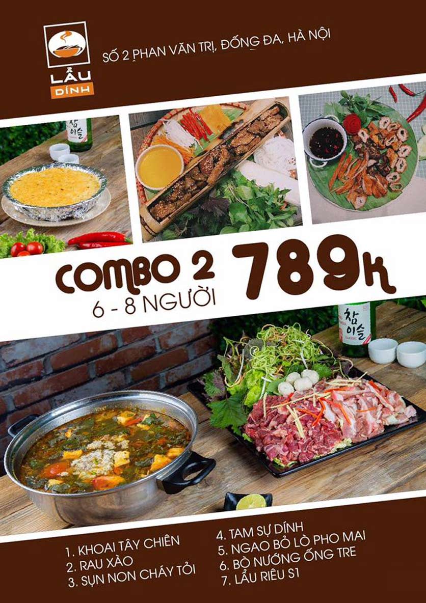 Menu Lẩu Dính  2 