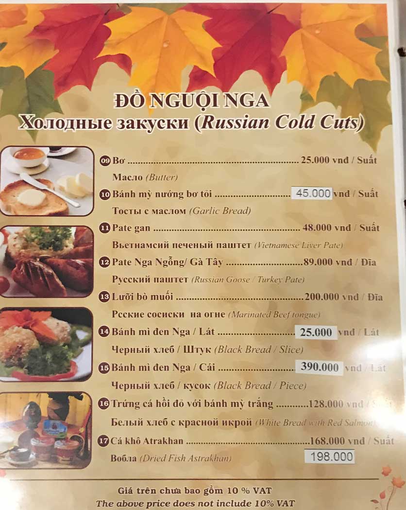 Menu Giấc Mơ Nhỏ Moscow 4 