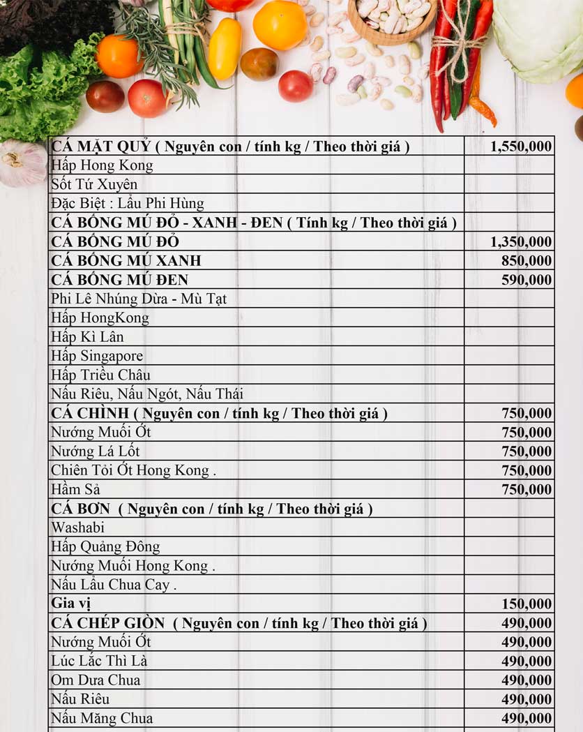 Menu Phố Hương - Trần Quang Diệu 4 