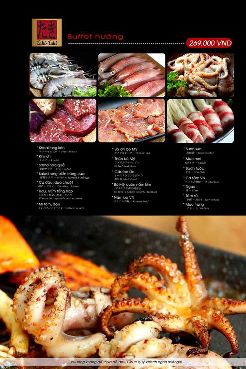 Menu TakiTaki - Hotpot - Võ Chí Công 3