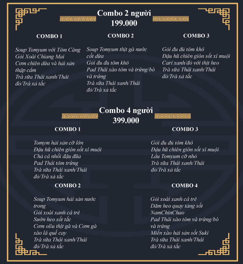 Menu Thái Blah Blah - Nguyễn Hữu Cảnh 2 