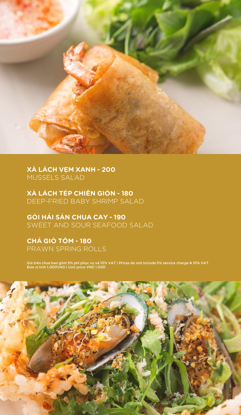 Menu YO’S – Nguyễn Bỉnh Khiêm 2 