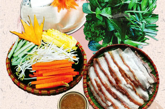 bánh tráng cuốn thịt heo phú cường hồ gươm 1