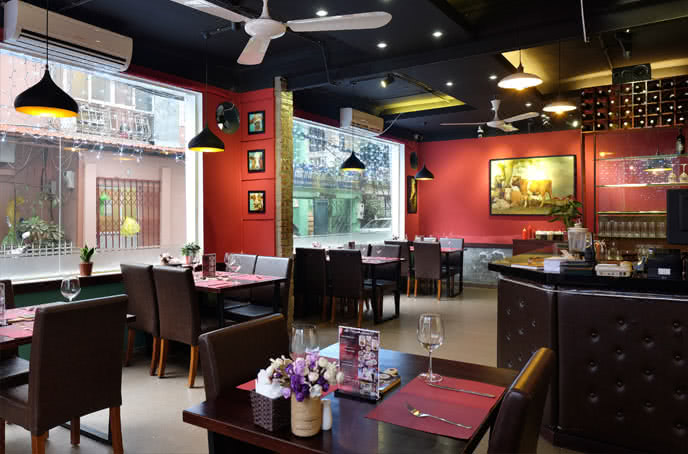 nhà hàng lavache steak láng hạ  4